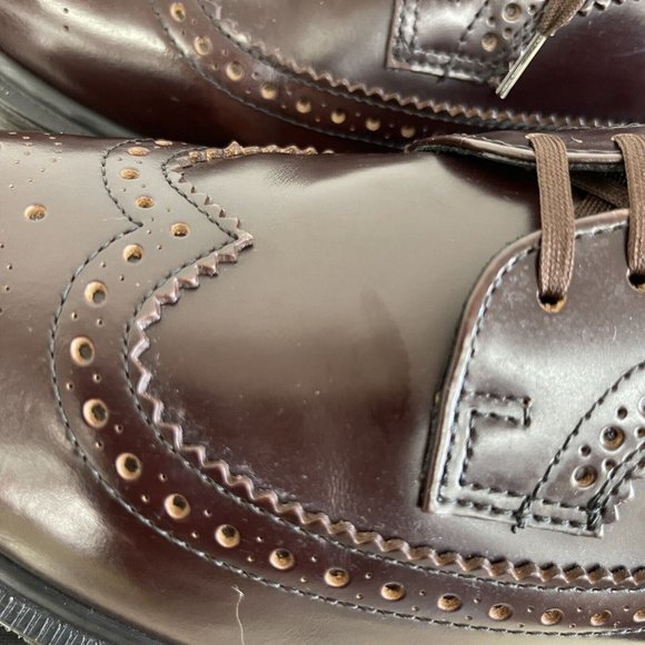 90s Vintage MADE IN ENGLAND Dr. Martens 16500 Brogues Wingtip Oxford US 9 Womens - Picture 7 of 13